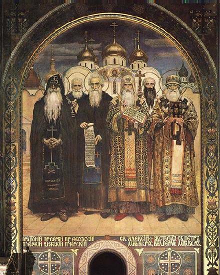 Viktor Vasnetsov Russian Saints oil painting picture